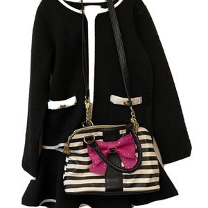 Richie house girls black and white suit set size 10